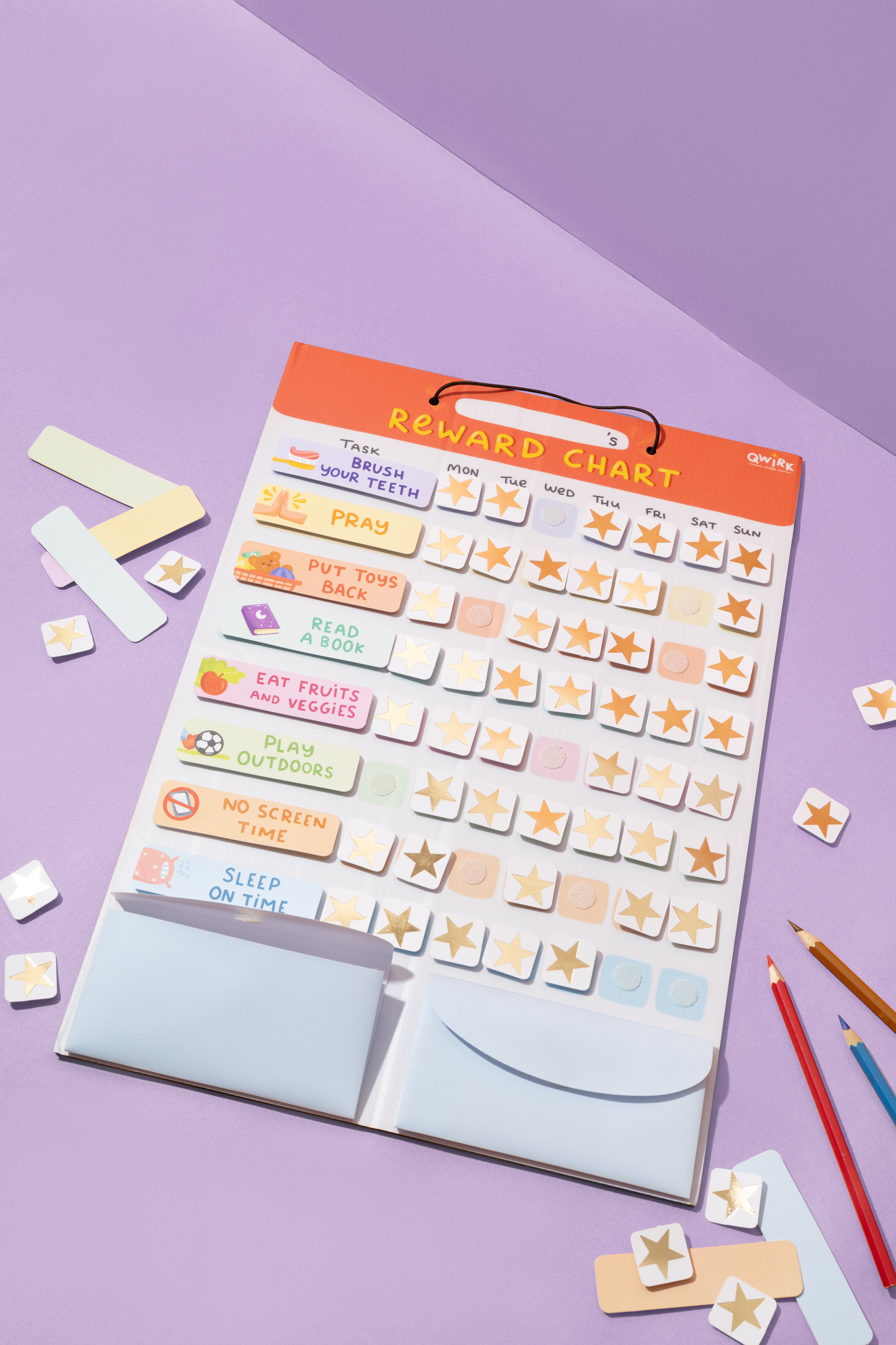 Reward Chart - Customizable, Detachable & Motivational System for Kids