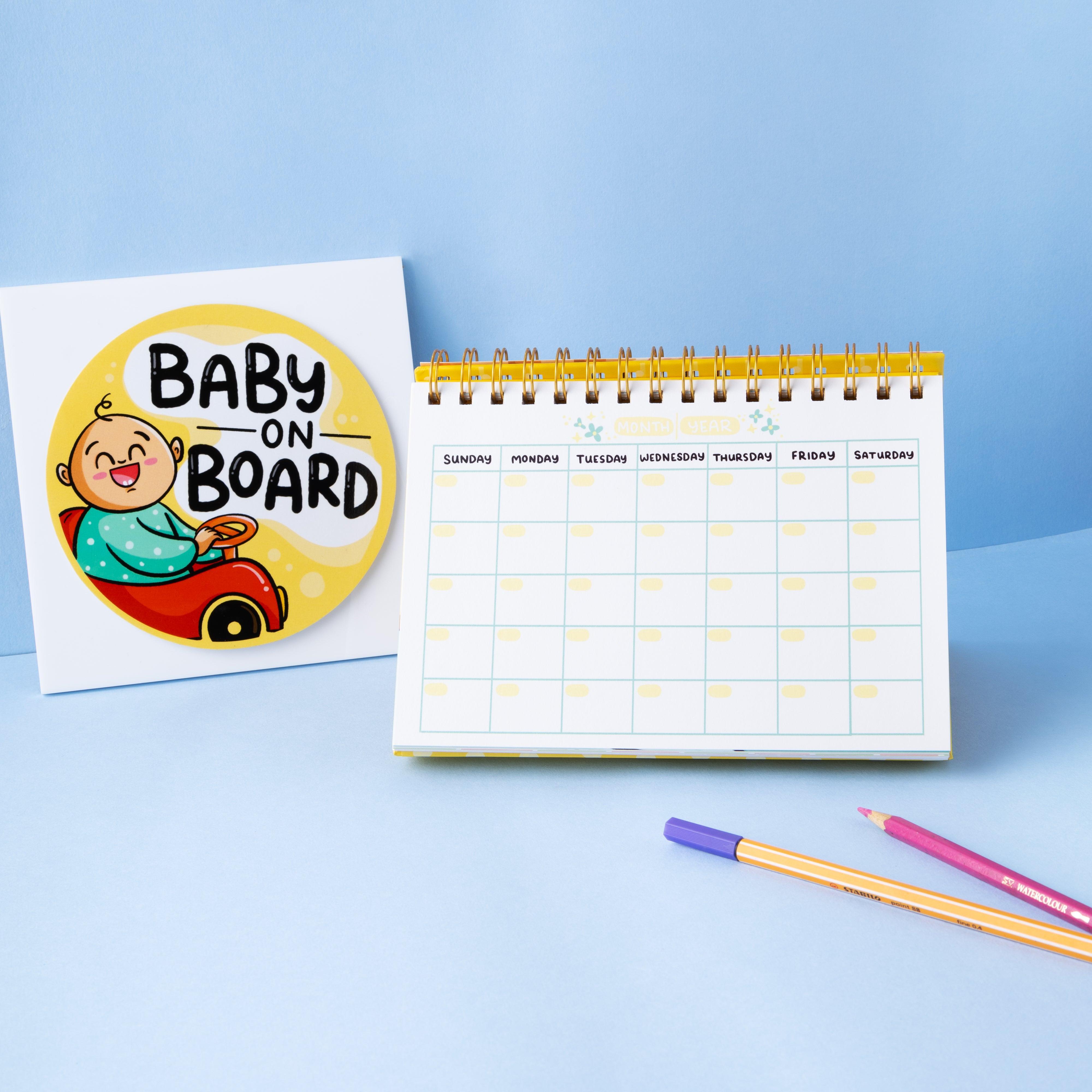 Combo – The Ultimate Pregnancy Journal & Baby Record Calendar - Qwirk Store