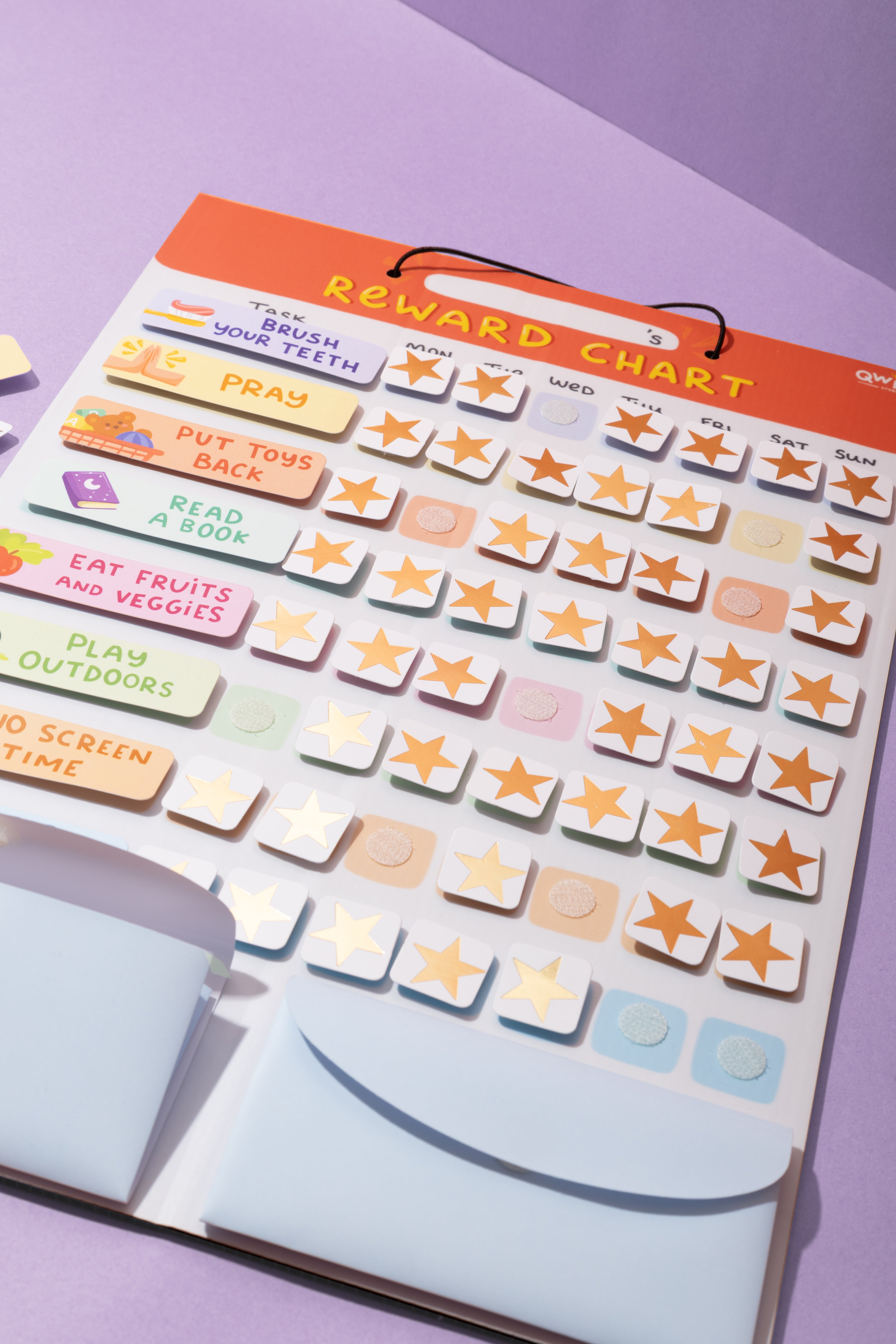 Reward Chart - Customizable, Detachable & Motivational System for Kids