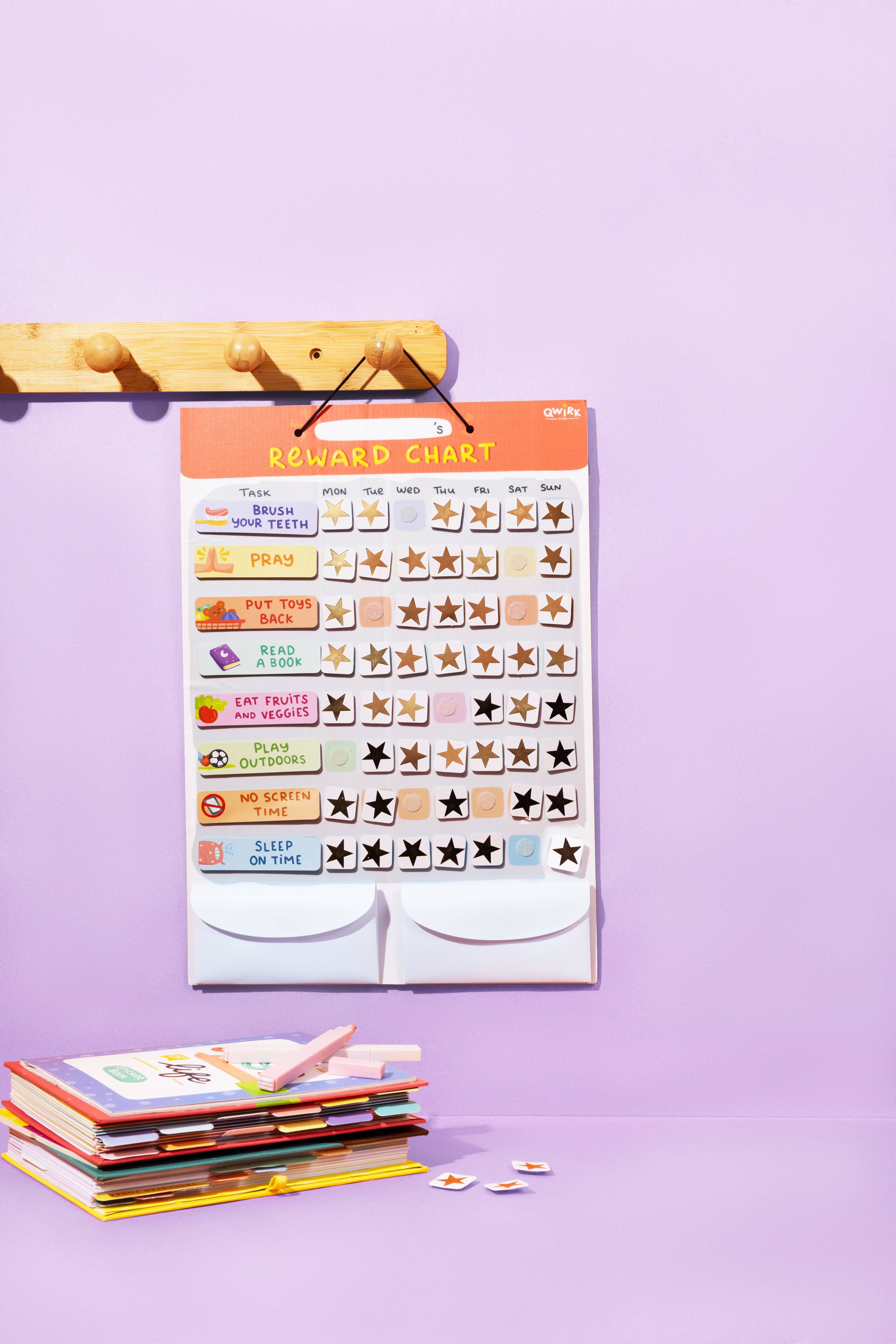 Reward Chart - Customizable, Detachable & Motivational System for Kids