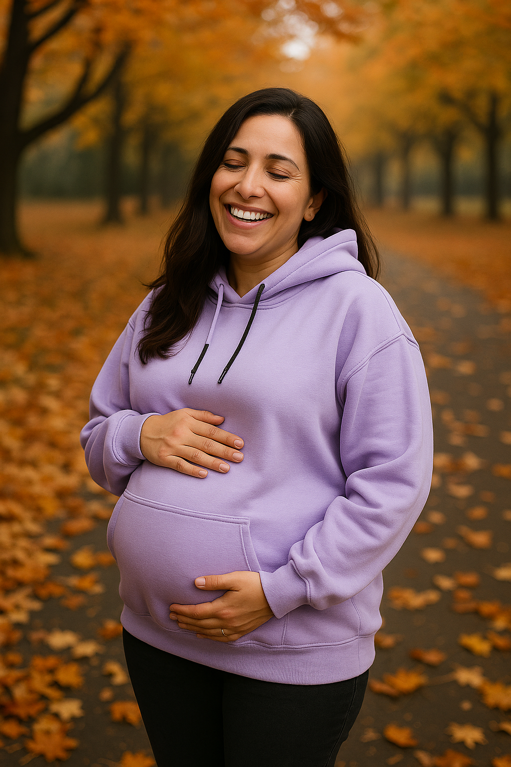Lilac (OverSized Maternity Hoodie)