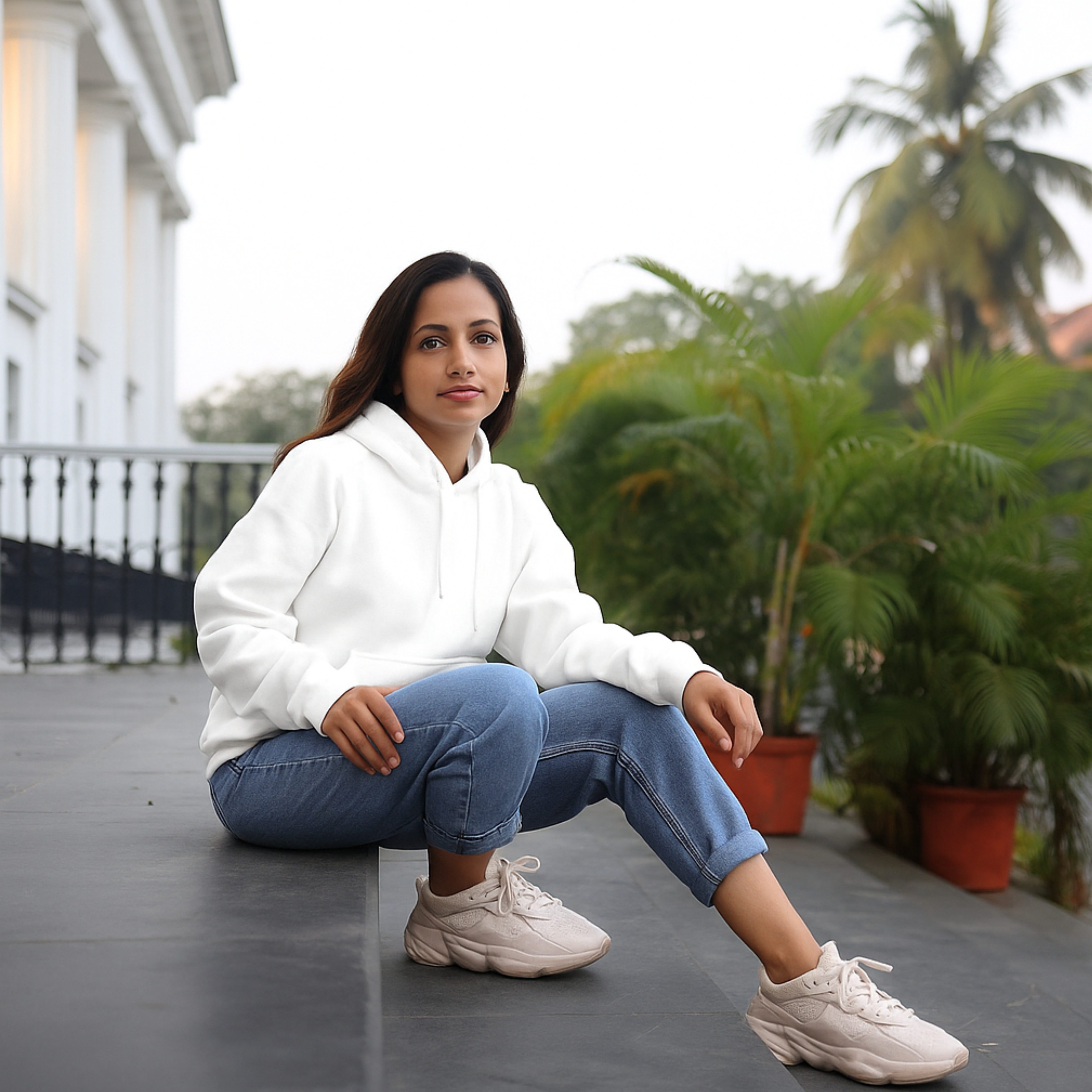 White (Over-Sized Hoodie)