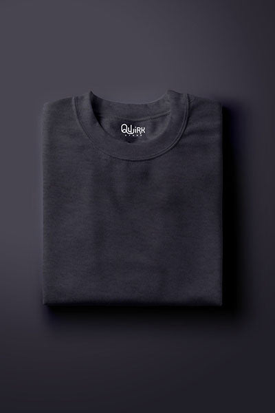 Solids : Charcoal Grey - Qwirk Store