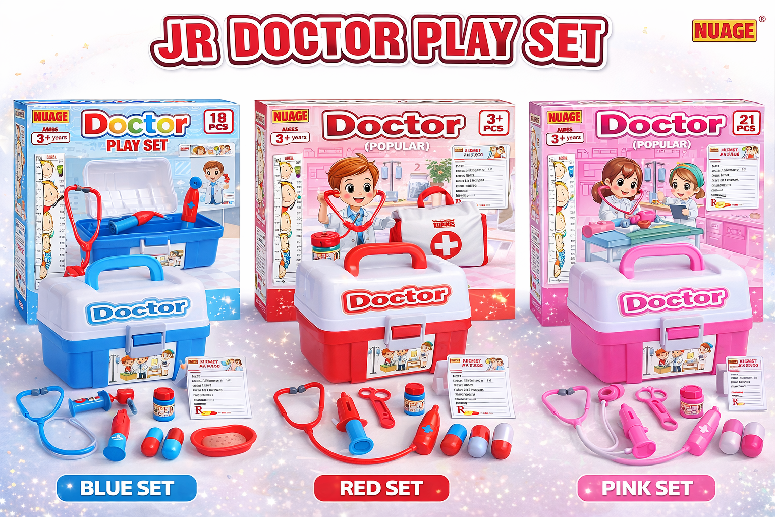 Doctor Play Set - 21Pcs Kids Doctor Kit