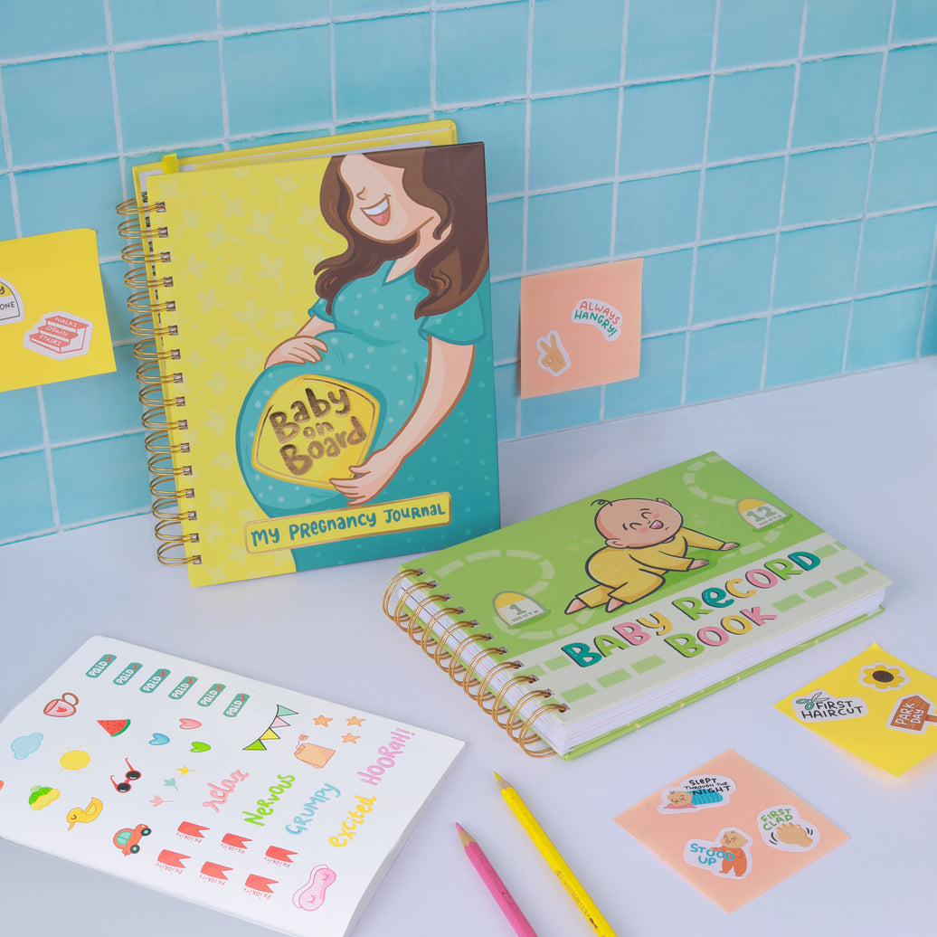 The Ultimate Motherhood Combo Ultimate Pregnancy Journal + Baby Record Book Bundle +All Add Ons - Qwirk Store