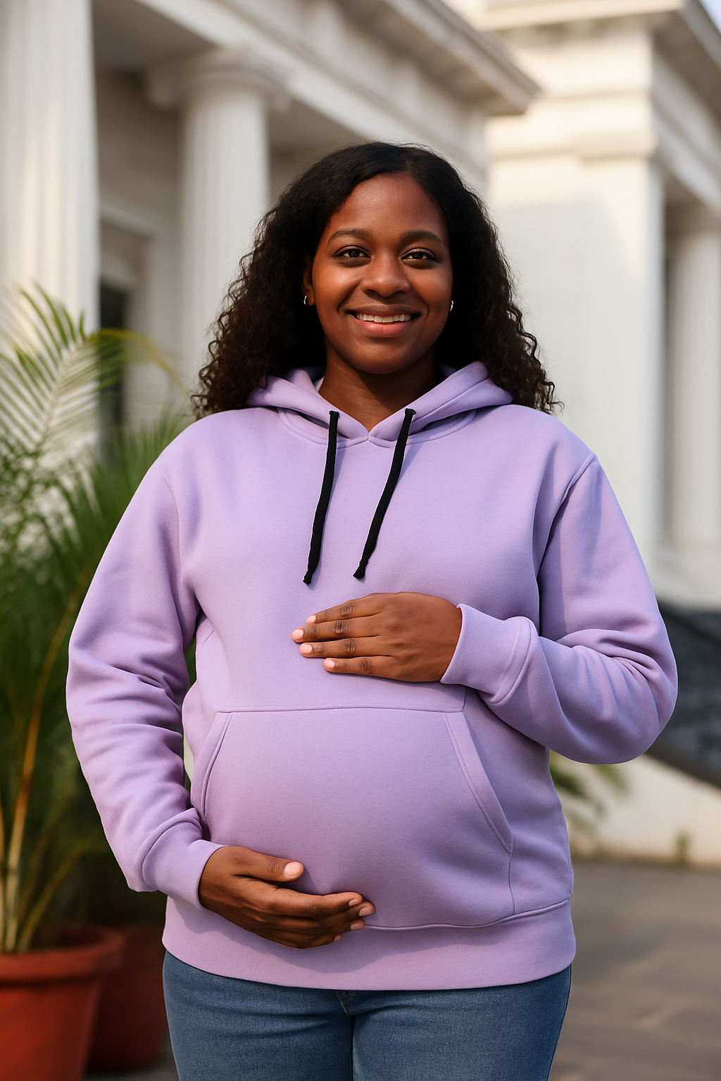 Lilac (OverSized Maternity Hoodie)