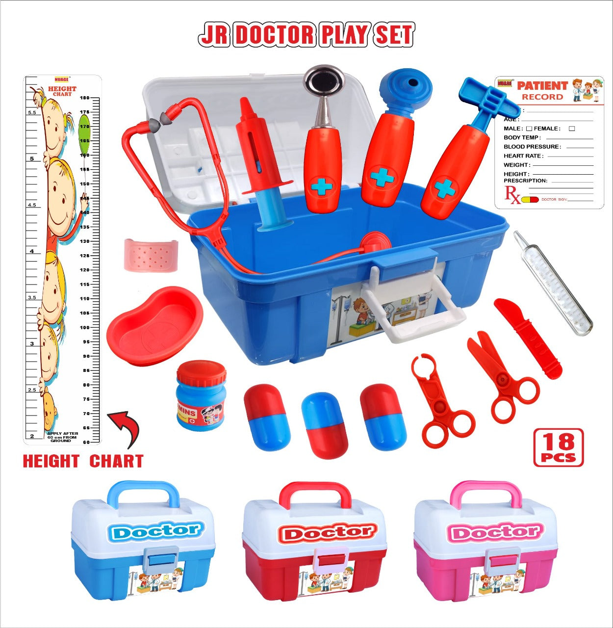 Doctor Play Set – 21 Piece Kids Medical Role Play Kit